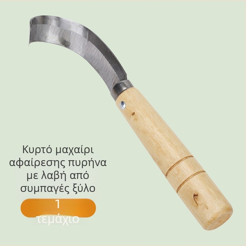 Ανοξείδωτος κόφτης πυρήνα για τζακφρουτ, διπλής χρήσης μαχαίρι για αφαίρεση πυρήνα και διάνοιξη φρούτων