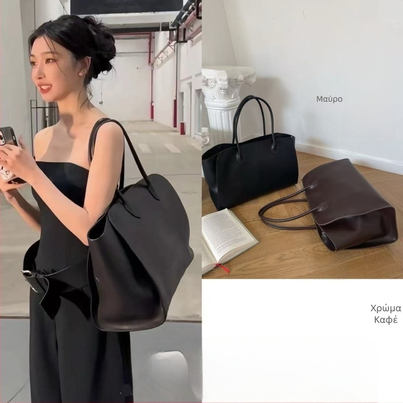 Μεγάλη τσάντα από γνήσιο δέρμα, με δέρμα βοδινού, ώμου με σχέδιο φτερού, tote, καθημερινή πολυτελής τσάντα