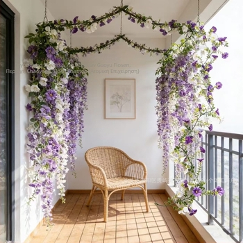 Τεχνητή αμπέλου Morning Glory για εσωτερική και εξωτερική διακόσμηση