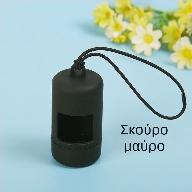 Φορητός συλλέκτης περιττωμάτων σκύλου, συμπαγής και πολυλειτουργικός, με επιλογές χρωμάτων για βόλτες.