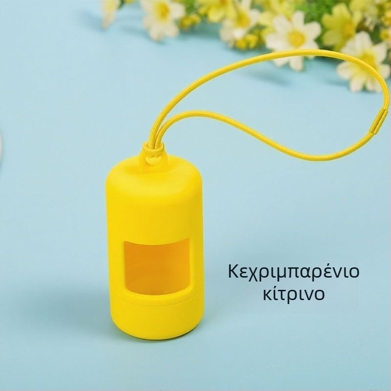 Φορητός συλλέκτης περιττωμάτων σκύλου, συμπαγής και πολυλειτουργικός, με επιλογές χρωμάτων για βόλτες.