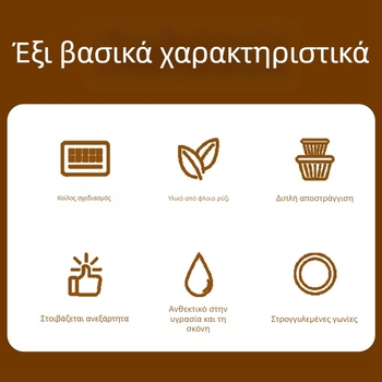 Σετ τσαγιού από φλοιό ρυζιού, τραπεζάκι για τσάι και δίσκο για κούπες, πολυτελής και μοντέρνος σχεδιασμός, μικρό οικιακό τραπεζάκι τσαγιού
