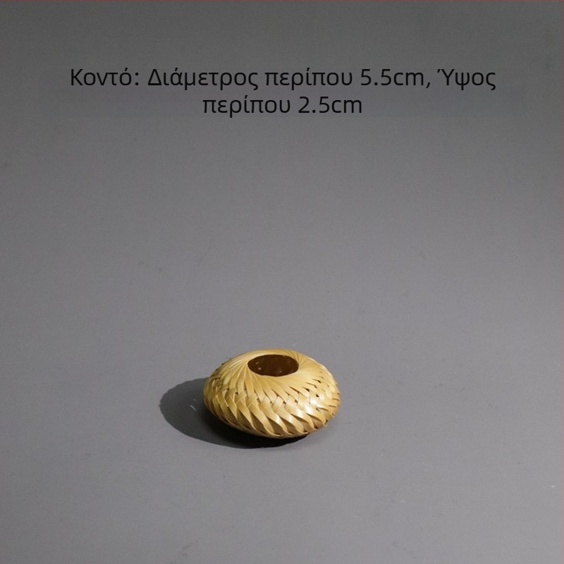 Χειροποίητο σετ υποστήριξης καπακιού από μπαμπού και ρατάν για εξοπλισμό τσαγιού – διακόσμηση τελετής τσαγιού