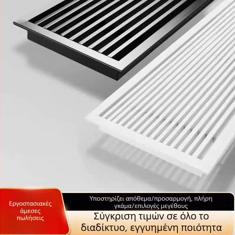 Επέκταση εξόδου αέρα κεντρικού κλιματισμού με γραμμική περσίδα, ενσωματωμένο χωρίς όρια, μινιμαλιστικό ABS επιστροφής αέρα