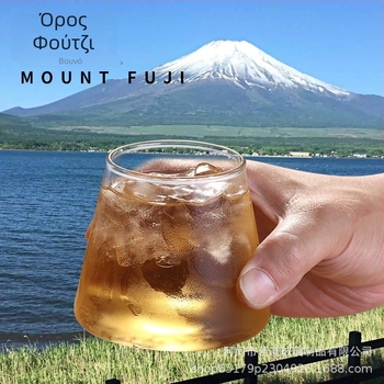 Mount Fuji ποτήρι από borosilicate γυαλί για ουίσκι, μπύρα και χυμούς – χειροποίητο
