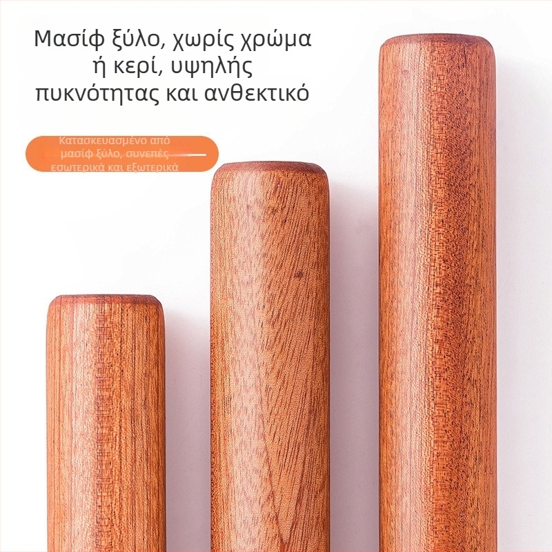 Μεγάλος πλάστης από μασίβ ξύλο για φύλλα ζυμαριού