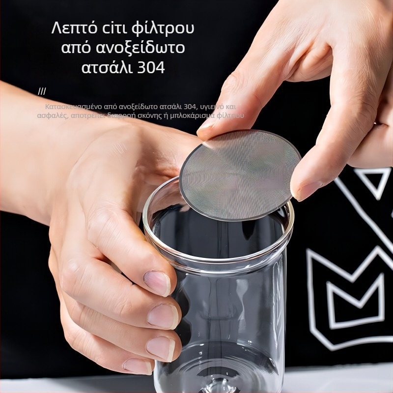 Ξύλινο σετ καφέ pour-over με δοχεία ice-drip και cold-brew