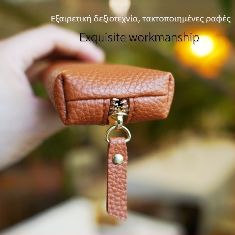 Δερμάτινο μινιμαλιστικό νεσεσέρ για μολύβια, φορητό, μικρή χωρητικότητα, σακούλι γραφικών ειδών με θήκη προστασίας στυλό