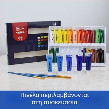 Neroli Ανθός Πορτοκαλιάς — σετ ακρυλικών χρωμάτων 24 χρωμάτων για παιδιά — DIY ζωγραφική σε πέτρες και ρούχα