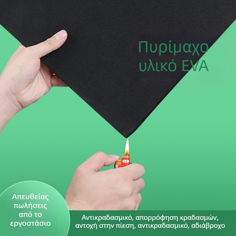 Milucky EVA φλογοανθεκτικό χωρίς κόλλα εξάρτημα από EVA αφρό, αντοχή σε φλόγες και υψηλές θερμοκρασίες, μαξιλαράκι απορρόφησης κραδασμών