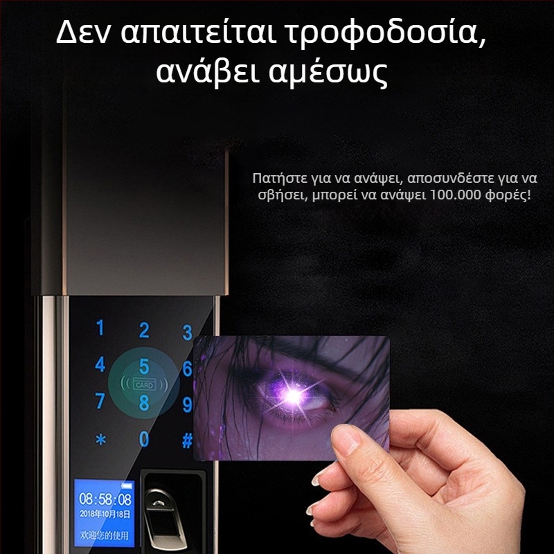 Έξυπνη NFC φωτεινή κάρτα με IC τσιπ, κάρτα πρόσβασης για κινητά παιχνίδια, εξατομικευμένη φωτιζόμενη κάρτα