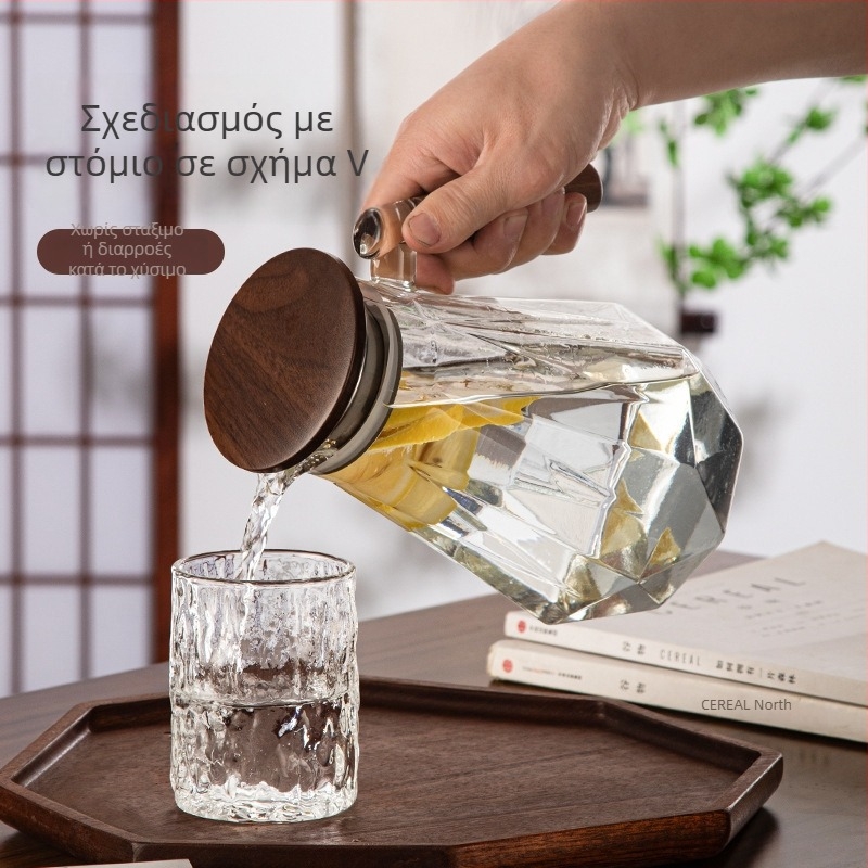 Μπουκάλι νερού από γυαλί μποροσιλικά υψηλής αντοχής, μεγάλη χωρητικότητα, ανθεκτικό στη θέρμανση, οικιακή χρήση