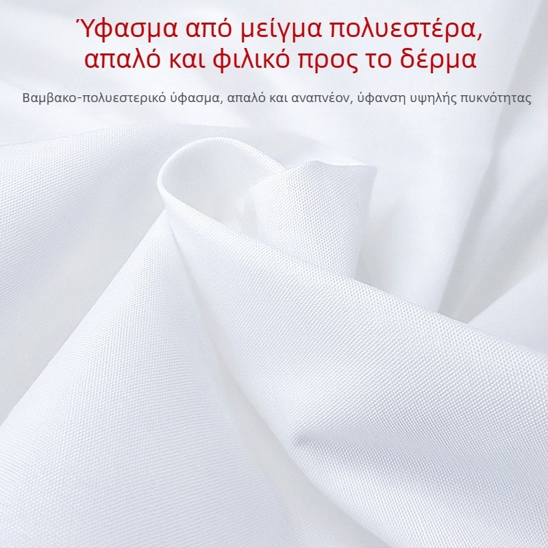 Λευκό σεντόνι για φοιτητικό κοιτώνα, μονό κρεβάτι, 120 × 230 cm, ύφανση twill, πολυεστέρα-βαμβάκι, στυλ στρατιωτικής εκπαίδευσης