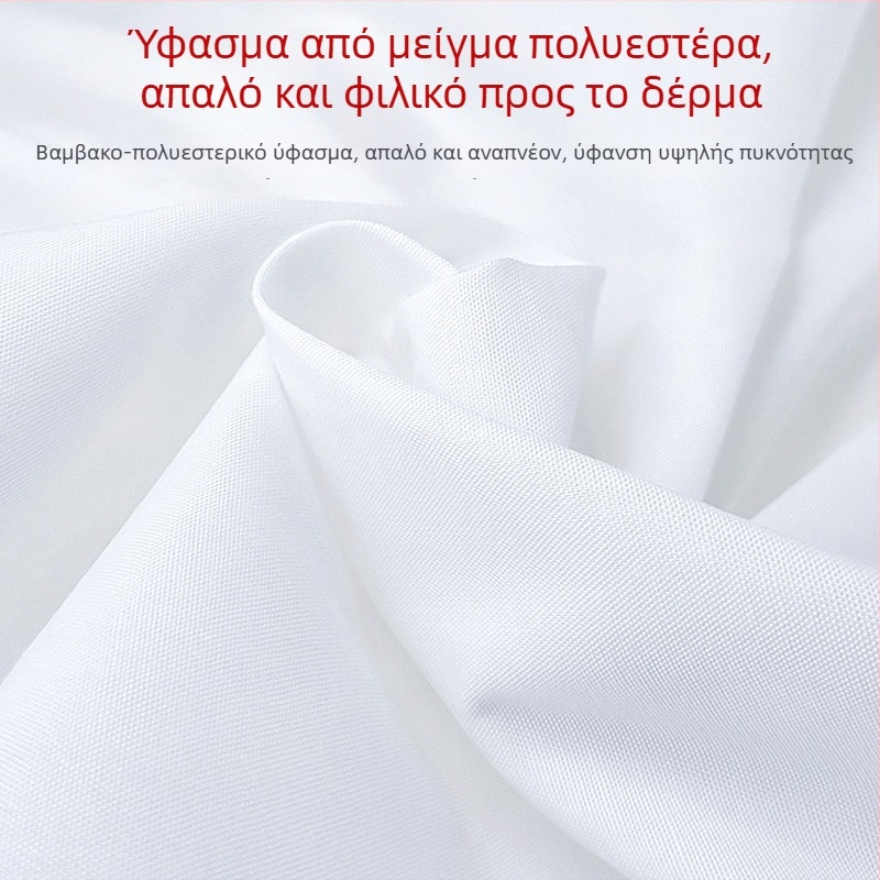 Λευκό σεντόνι για φοιτητικό κοιτώνα, μονό κρεβάτι, 120 × 230 cm, ύφανση twill, πολυεστέρα-βαμβάκι, στυλ στρατιωτικής εκπαίδευσης