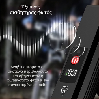 Ποδηλατικό φανάρι Raybow Sharp Leopard για νυχτερινή οδήγηση – Ισχυρός, αδιάβροχος φακός για MTB και δρόμους