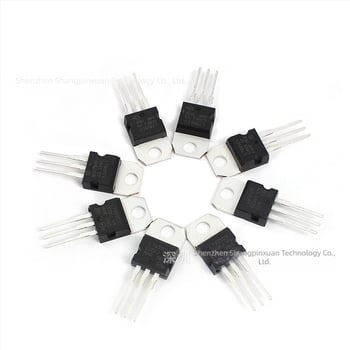LM317T TO-220 σειρά ισχυρός ρυθμιστής τάσης με τρεις ακίδες, 50 τεμάχια, 10 παραλλαγές