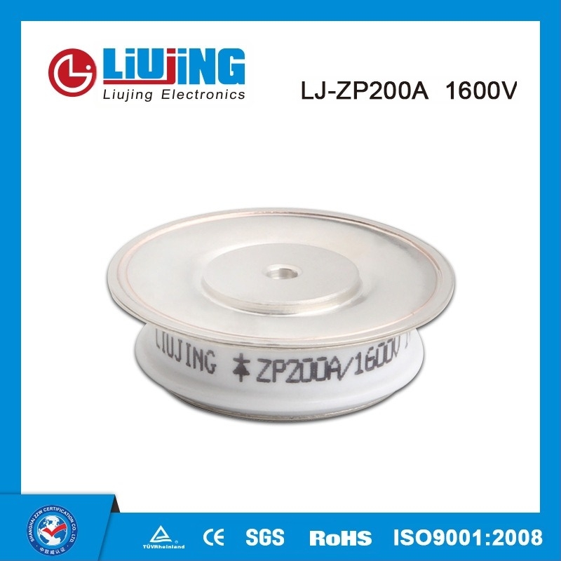 ZP200A1600V θύριστορας διόρθωσης, τύπος επίπεδης πλάκας, τύπος ημι-κυρτού, μετατροπέας μεγάλης ισχύος
