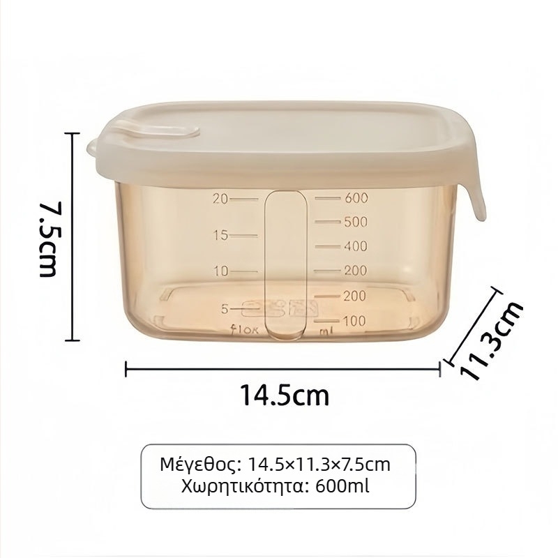 Δοχείο φαγητών από σιλικόνη, ασφαλές για τρόφιμα, σφραγιζόμενο, κατάλληλο για συντήρηση στο ψυγείο και θέρμανση στο φούρνο μικροκυμάτων, τετράγωνο με ένα διαμέρισμα.