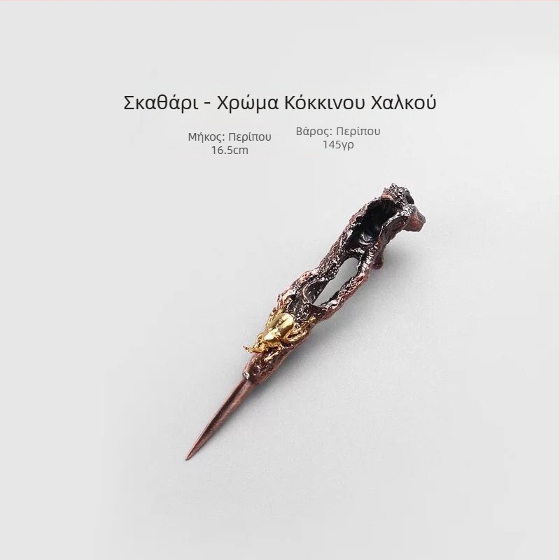 Danganitang ατσάλι υψηλού άνθρακα αντιϊκός χαλκό Pu'er μαχαίρι για τσάι, βελόνα τσαγιού, τούβλο τσαγιού, κύβος τσαγιού, χειροποίητος κώνος μαύρου τσαγιού