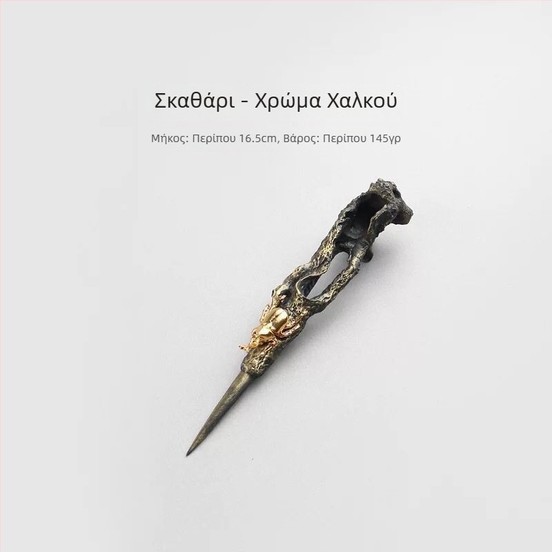 Danganitang ατσάλι υψηλού άνθρακα αντιϊκός χαλκό Pu'er μαχαίρι για τσάι, βελόνα τσαγιού, τούβλο τσαγιού, κύβος τσαγιού, χειροποίητος κώνος μαύρου τσαγιού