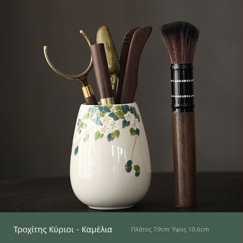 Σετ τελετής τσαγιού από εβονί ξύλο - Έξι ευγενείς, εργαλεία и αξεσουάρ Kung Fu για τσάι
