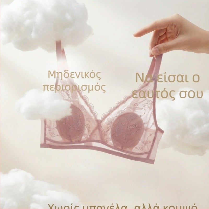 Νέο σουτιέν μεγάλου μεγέθους για γυναίκες με καμπύλες, με σύσφιξη στήθους στα πλάγια, κύπελλα με αυτιά λαγού, γαλλικό στυλ, οπτικά μειώνει το μεγάλο στήθος