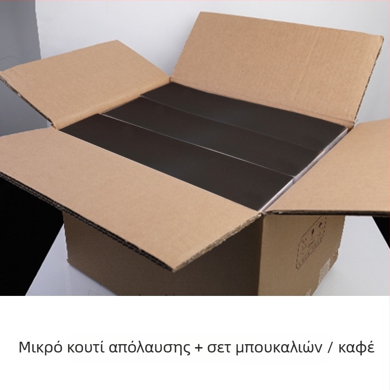 Σετ δώρου τεσσάρων γυάλινων φιαλών αλκοολούχου 125 ml με κουτί, μοντέλο Half-Mountain Bottom
