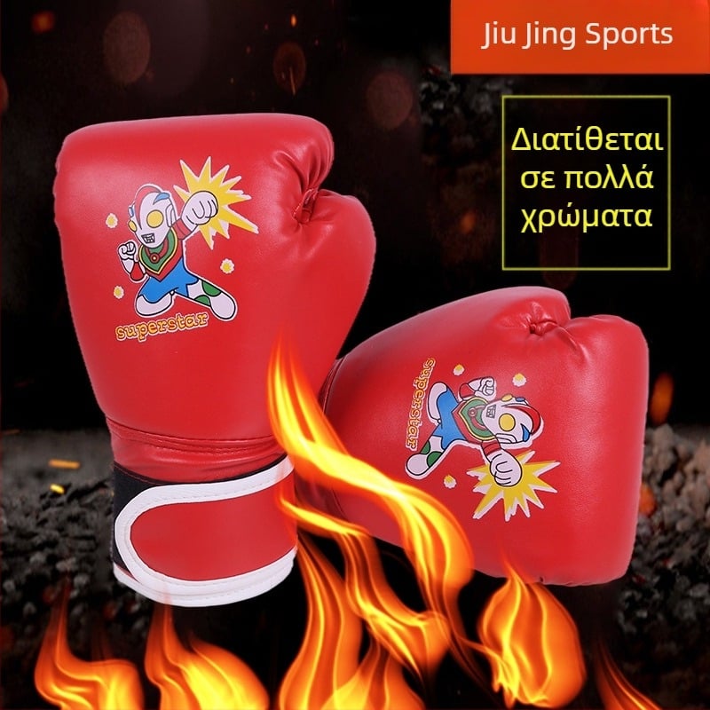 Διαπνέοντα γάντια πυγμαχίας Muay Thai για ενήλικες και παιδιά, εκπαιδευτικά γάντια PU, μοντέλο QJ-1