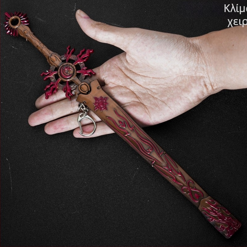 Μοντέλο φιγούρας από κράμα: Σπαθί Time-Wheel από Pili Puppet Show — Διακοσμητικό δώρο με αμβλύ κόψη