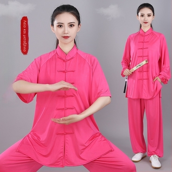 Milk Silk unisex Tai Chi ενδύματα για άνοιξη και καλοκαίρι, υψηλής ποιότητας ενδυμασία πολεμικών τεχνών, αναπνεύσιμα, ελαστικά και δροσερά