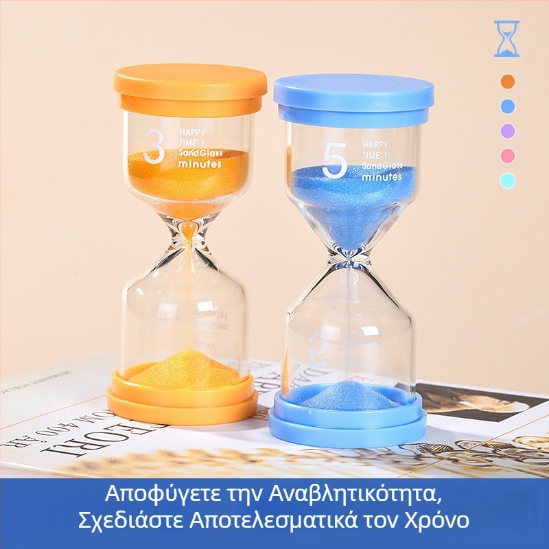 Κλεψύδρα χρονομέτρου – δημιουργικό διακοσμητικό γραφείου για μαθητές και παιδιά, εργαλείο διαχείρισης χρόνου