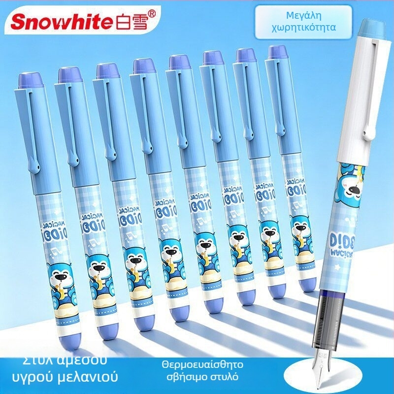 Snow C510 θερμοευαίσθητο διαγραμμόμενο στυλό με μεγάλη χωρητικότητα, άμεσο υγρό μελάνι, μιας χρήσης για μαθητές δημοτικού