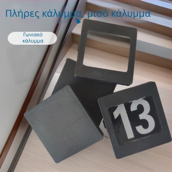 Φωτιστικό σκαλοπατιών με πινακίδα αριθμών, κινηματογραφικό LED φως αριθμών