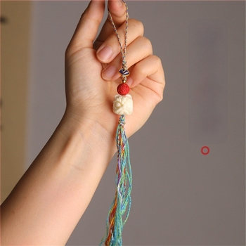 Μενταγιόν Χορού Λιονταριού, ξύλινο, απλός σχεδιασμός, για αλυσίδα κινητού, κολιέ τσάντας και μπρελόκ USB