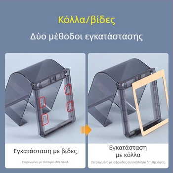 Τύπος 86 για μπάνιο – έξυπνο WC, ανυψωμένη υποδοχή, αδιάβροχο κουτί, διακόπτης μπάνιου με αυτοκόλλητη εγκατάσταση, αδιάβροχη κάλυψη και προστατευτικό καπάκι