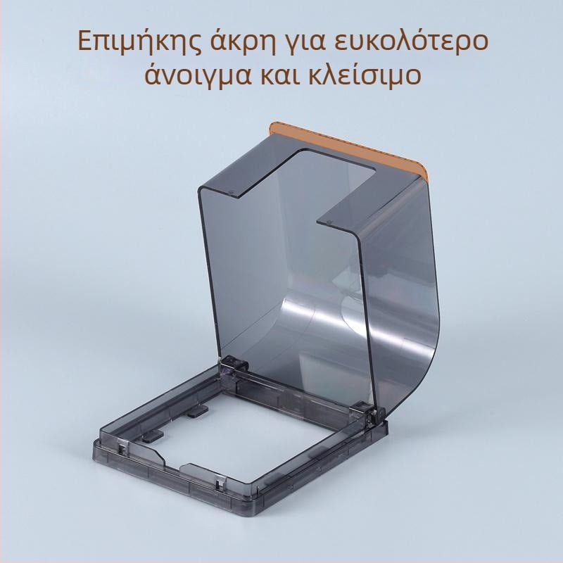 Τύπος 86 για μπάνιο – έξυπνο WC, ανυψωμένη υποδοχή, αδιάβροχο κουτί, διακόπτης μπάνιου με αυτοκόλλητη εγκατάσταση, αδιάβροχη κάλυψη και προστατευτικό καπάκι