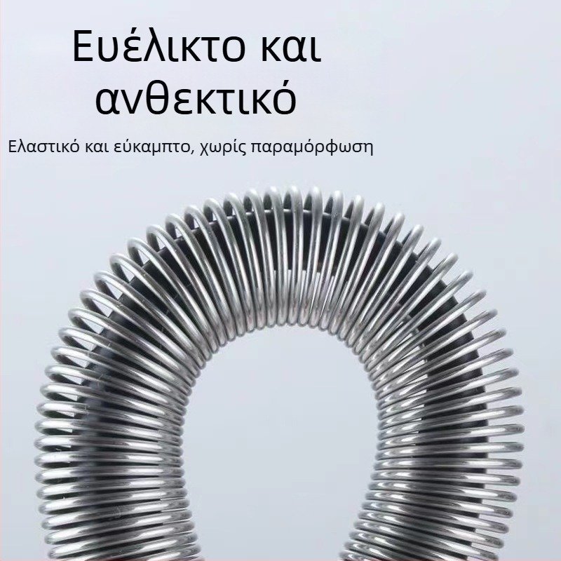 Ανοξείδωτος σωλήνας ντους από 304 ανοξείδωτο χάλυβα για μπάνιο, μήκος 1,5–2 μ, επεκτειόμενος, προστασία από εκρήξεις