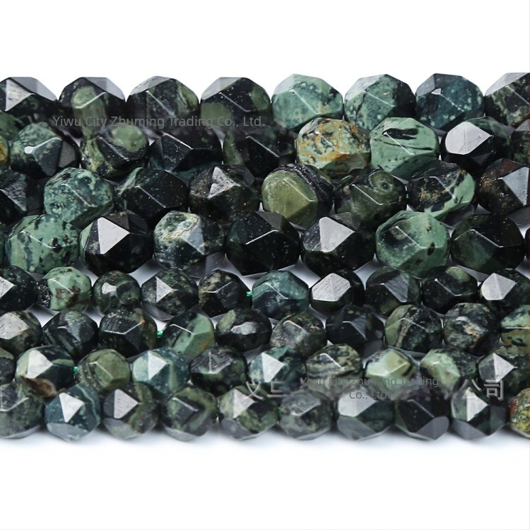 Χάντρες Sparrow Green Eye Stone με διαμαντοειδή κοπή – ελεύθερες χάντρες, ημιτελικά εξαρτήματα DIY κοσμημάτων