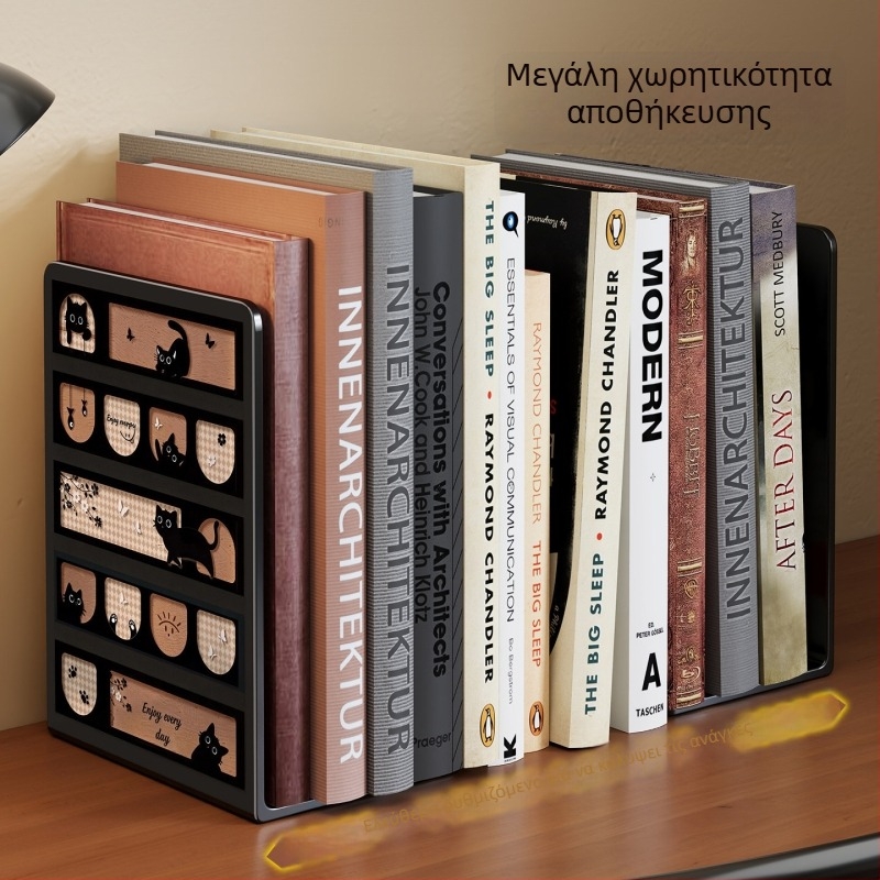 Θήκη βιβλίων για γραφείο, επιτραπέζιος οργανωτής, στήριγμα βιβλίων και διαχωριστής επιφάνειας