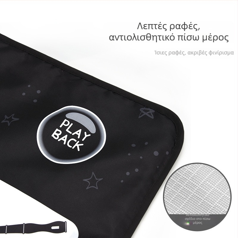 Μωρό μουσικό χαλάκι παιχνιδιού με ήχους πιάνου και χορού, για το σέρνισμα και τη χαλάρωση.
