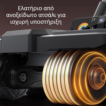 Κύλινδρος κοιλιακών τεσσάρων ροδάκιων με αυτόματο επαναφορά για οικιακή χρήση, εκγύμναση κοιλιακών μυών, εξοπλισμός γυμναστικής με οθόνη αφής