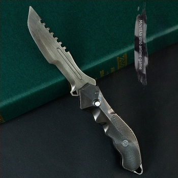 Dark Zone T-Force 21 cm πεδίο αναδιπλούμενο μαχαίρι, μεταλλικό μοντέλο όπλου, διακοσμητικό προσομοίωμα όπλου, μη κοφτερή