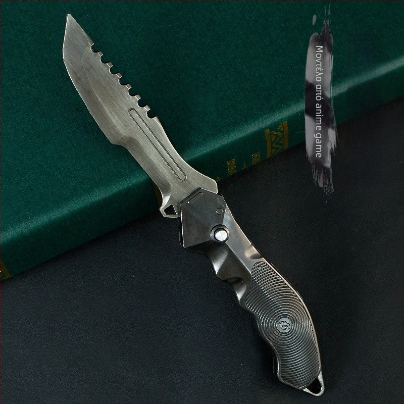 Dark Zone T-Force 21 cm πεδίο αναδιπλούμενο μαχαίρι, μεταλλικό μοντέλο όπλου, διακοσμητικό προσομοίωμα όπλου, μη κοφτερή