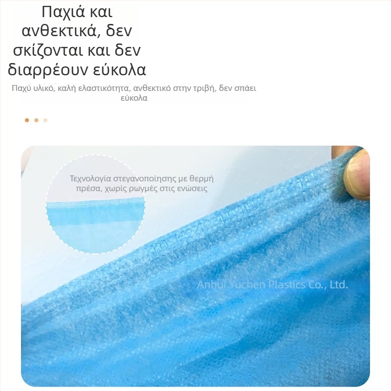 Μίας χρήσης μανσέτες από μη υφασμένες ίνες για γυναίκες, οικιακή καθαριότητα, προστασία από σκόνη, αδιάβροχες και διαπνέουσες