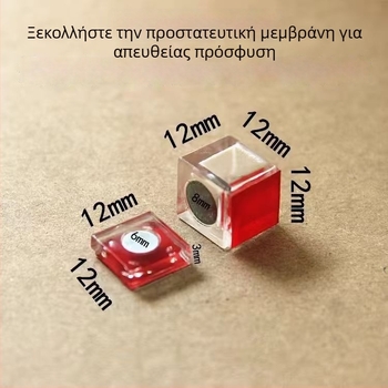 Διαφανής ακρυλικός μαγνητικός κράτηρας πόρτας με αυτοκόλλητες κρυσταλλικές χάντρες από πλαστικό