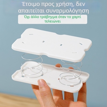 Επιτραπέζιο κουτί χαρτομάντιρων με μηχανισμό εξαγωγής με ελατήριο για εύκολη πρόσβαση