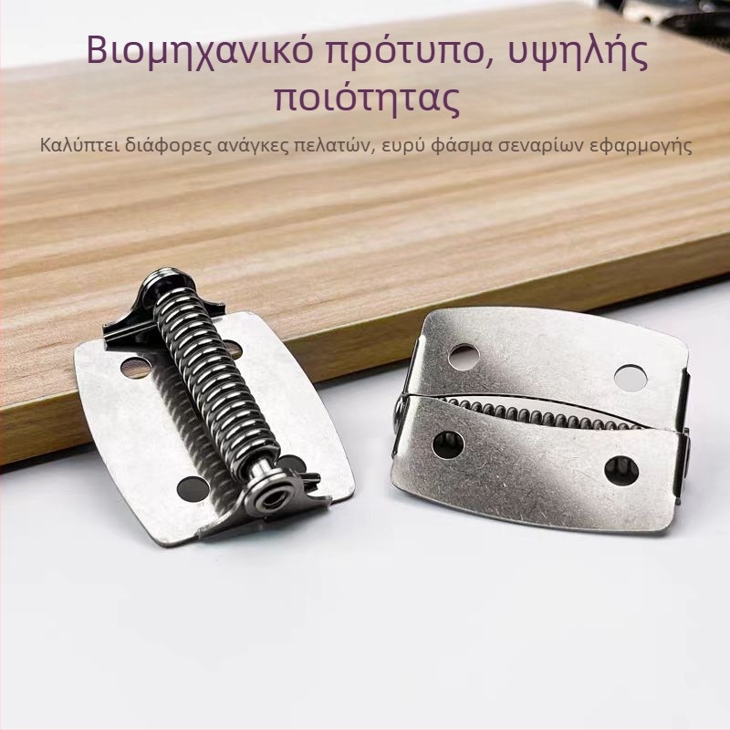 Πτυσσόμενος μεντεσές από ανοξείδωτο χάλυβα 304 με ελατήριο, αυτόματη επιστροφή, 2 ίντσες