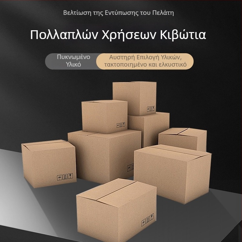 Μικρή παρτίδα προσαρμοσμένης αποθήκευσης: μακρύ κουτί από κυματοειδές χαρτόνι, τετράγωνο μεγάλο κιβώτιο συσκευασίας για μετακόμιση