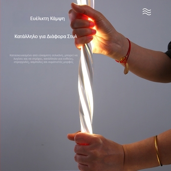 Σιλικονούχα LED λωρίδα, 24V, αδιάβροχη, ευέλικτη γραμμική λωρίδα φωτισμού για ενσωμάτωση σε οροφή εσωτερικά και εξωτερικά