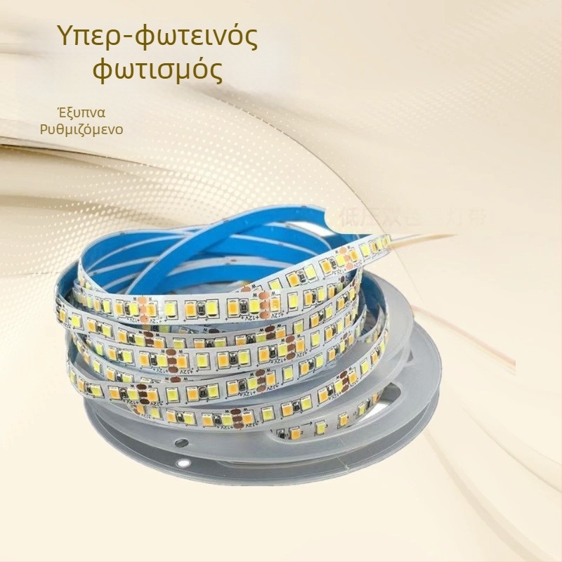 24V RGB LED ταινία, 2835 LED, διπλής θερμοκρασίας χρώματος, αυτοκόλλητη, υπερ-λαμπρό γραμμικό φως, χωρίς τρεμόπαιγμα, έξυπνο ρύθμιση